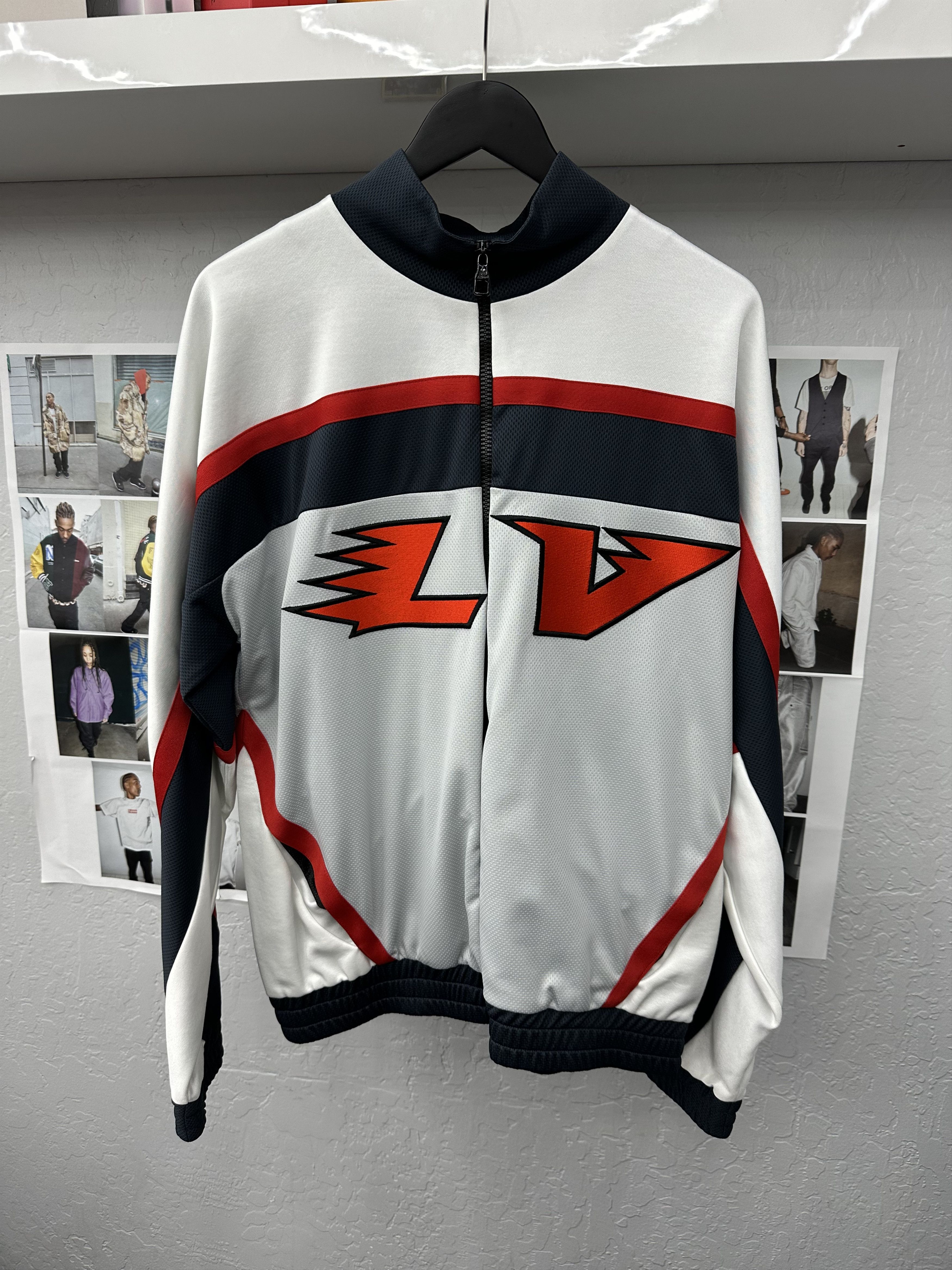 Louis Vuitton LV Embellished Graphic Hockey Tracktop Jacket Size US L / EU 52-54 / 3 - 1 Thumbnail