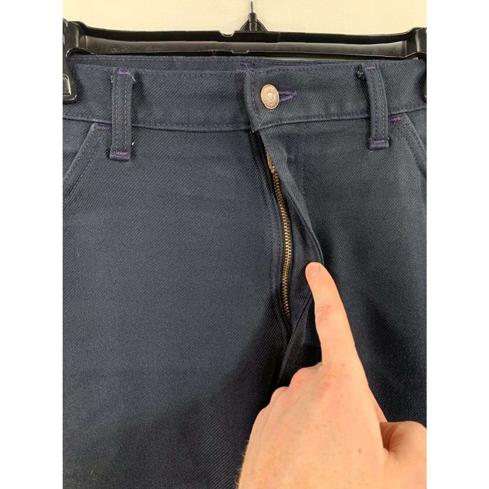 Levi's VTG Levi's 517 Jeans Boots Cut Straight Blue Dark Wash Mens 39x31 USA Size US 39 - 3 Thumbnail