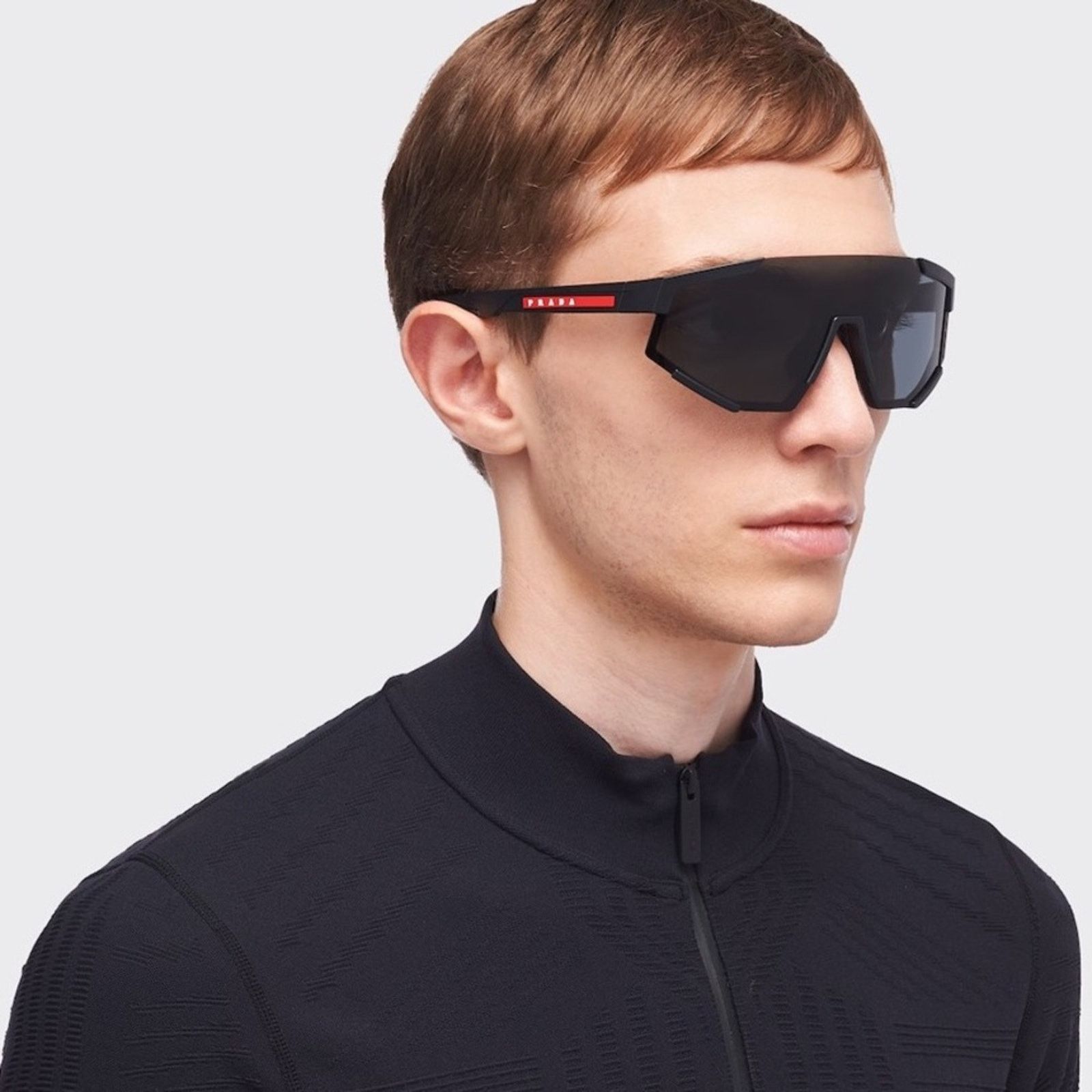 Prada PRADA Linea Rossa PS04WS DG070A Black Rubber/Dark BlueMirror Size ONE SIZE - 1 Thumbnail