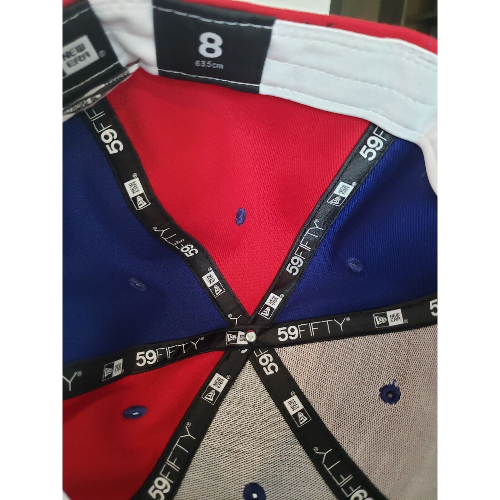 New Era Texas Rangers Hat Cap Double Logo Size 8 5950 Fitted New Era Size ONE SIZE - 5 Thumbnail