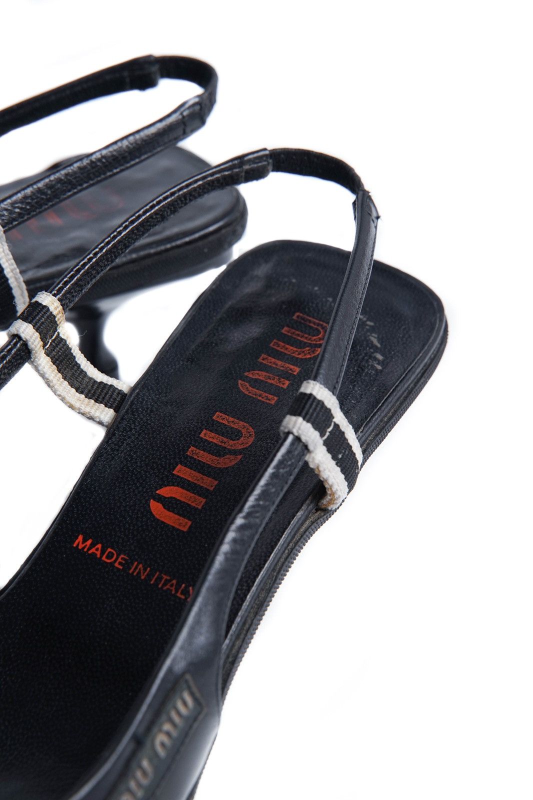 Miu Miu Miu Miu S/S2000 Leather Mules in Black Size US 7.5 / IT 37.5 - 12 Thumbnail