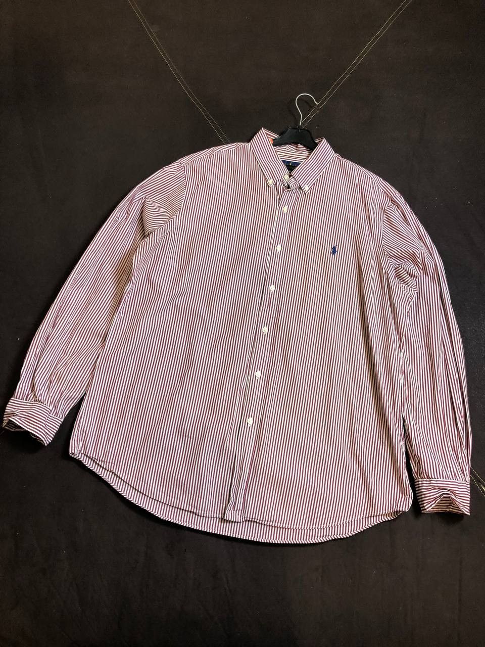 Polo Ralph Lauren Polo Ralph Lauren Long Sleeve Red striped Dress shirt Size US XL / EU 56 / 4 - 1 Thumbnail