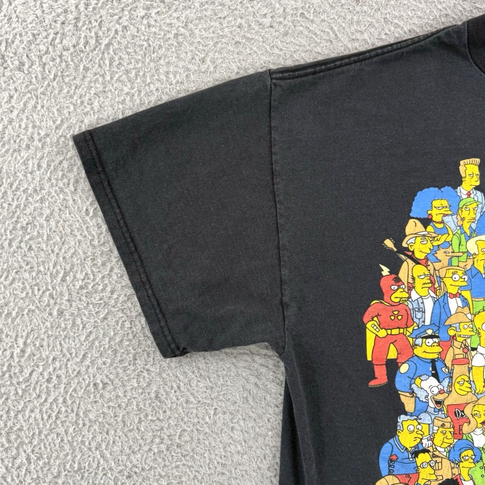 Vintage VINTAGE The Simpsons Shirt Mens XL Black Matt Groening Cartoon Cast Short Sleeve Size US XL / EU 56 / 4 - 4 Thumbnail