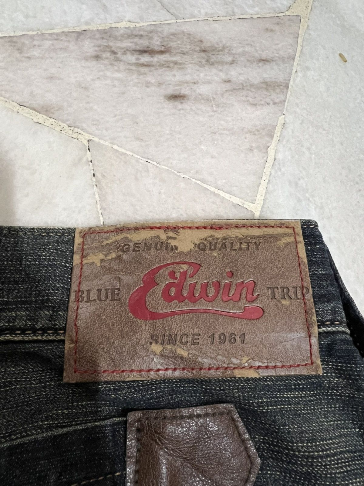 Edwin Flare Jean Vintage Edwin Blue Trip Tokyo Japan Mud Wash Jean Size US 28 / EU 44 - 17 Thumbnail