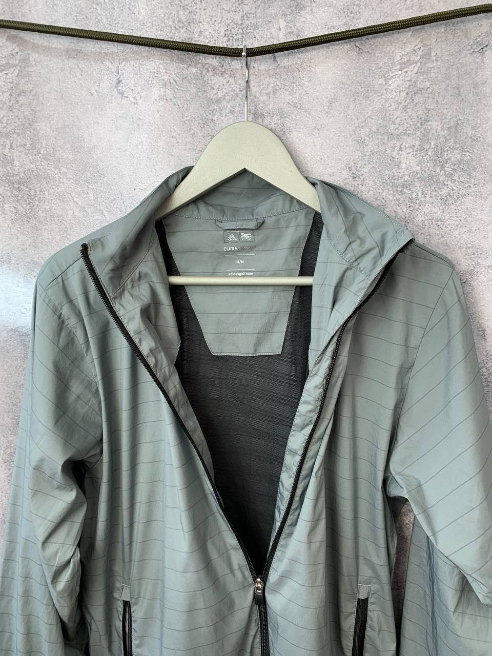 Adidas Adidas Climaproof Vintage 2010 Striped Jacket Gray size M Size US M / EU 48-50 / 2 - 6 Thumbnail