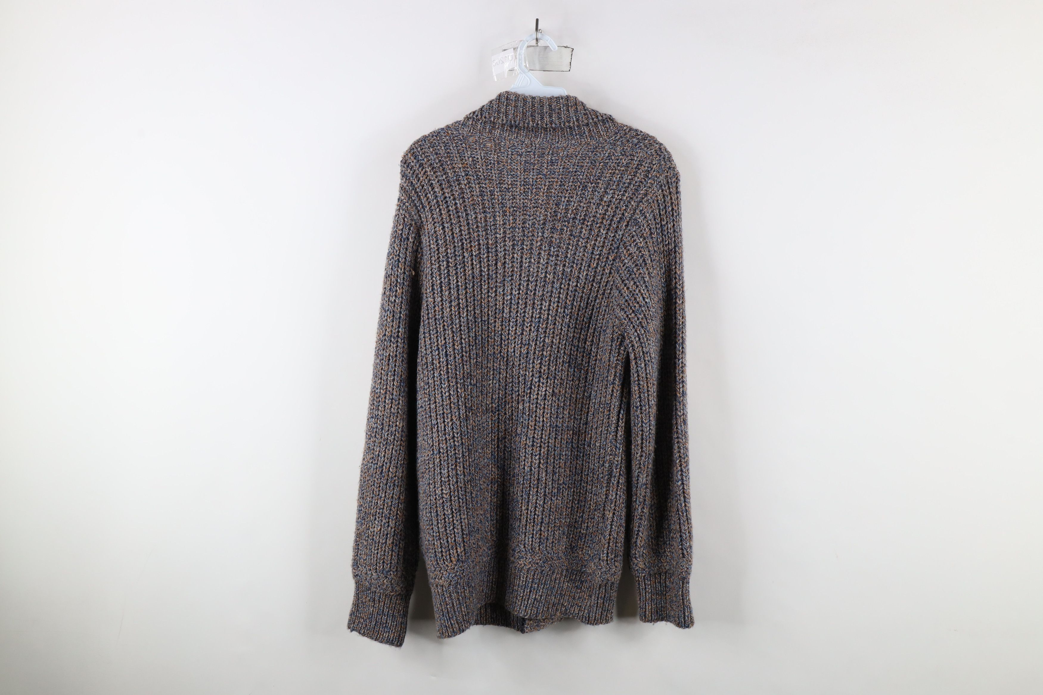 Vintage Vintage 60s 70s Streetwear Knit Shawl Cardigan Sweater Size US L / EU 52-54 / 3 - 8 Thumbnail