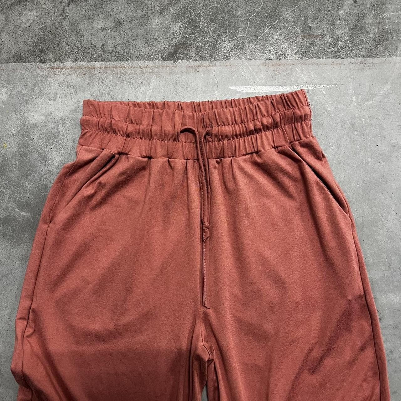Japanese Brand × Vintage Vintage Y2K/2000s Baggy Wideleg Yoga Style Peach Sweatpants! Size US 30 / EU 46 - 3 Thumbnail