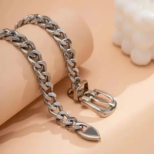 Jewelry Buckle Belt Choker Necklace Size ONE SIZE - 3 Thumbnail