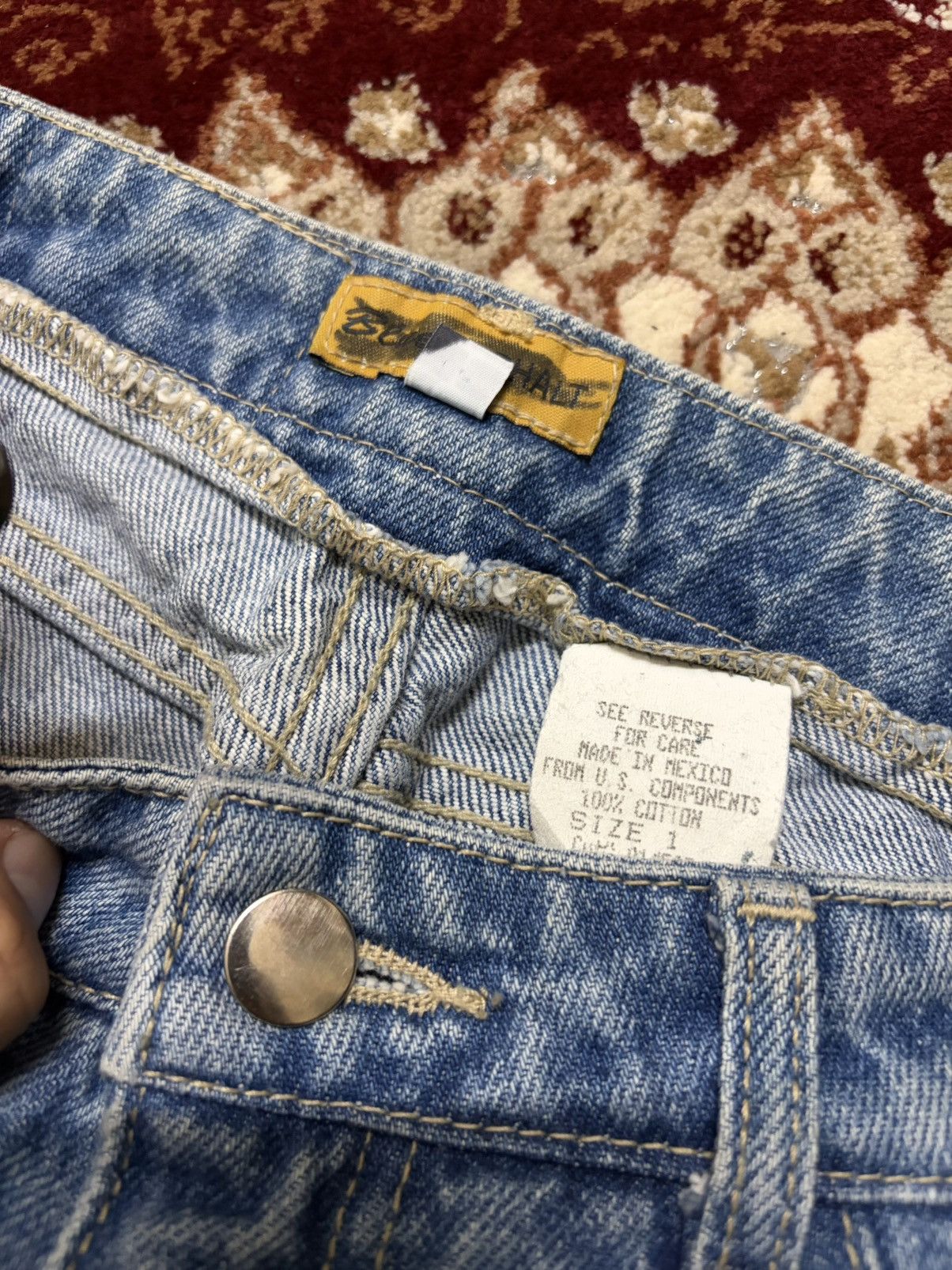 Other Vintage Blue Asphalt Flare Jeans Washed Bootcut Y2K Style Size 27" / US 4 / IT 40 - 4 Thumbnail