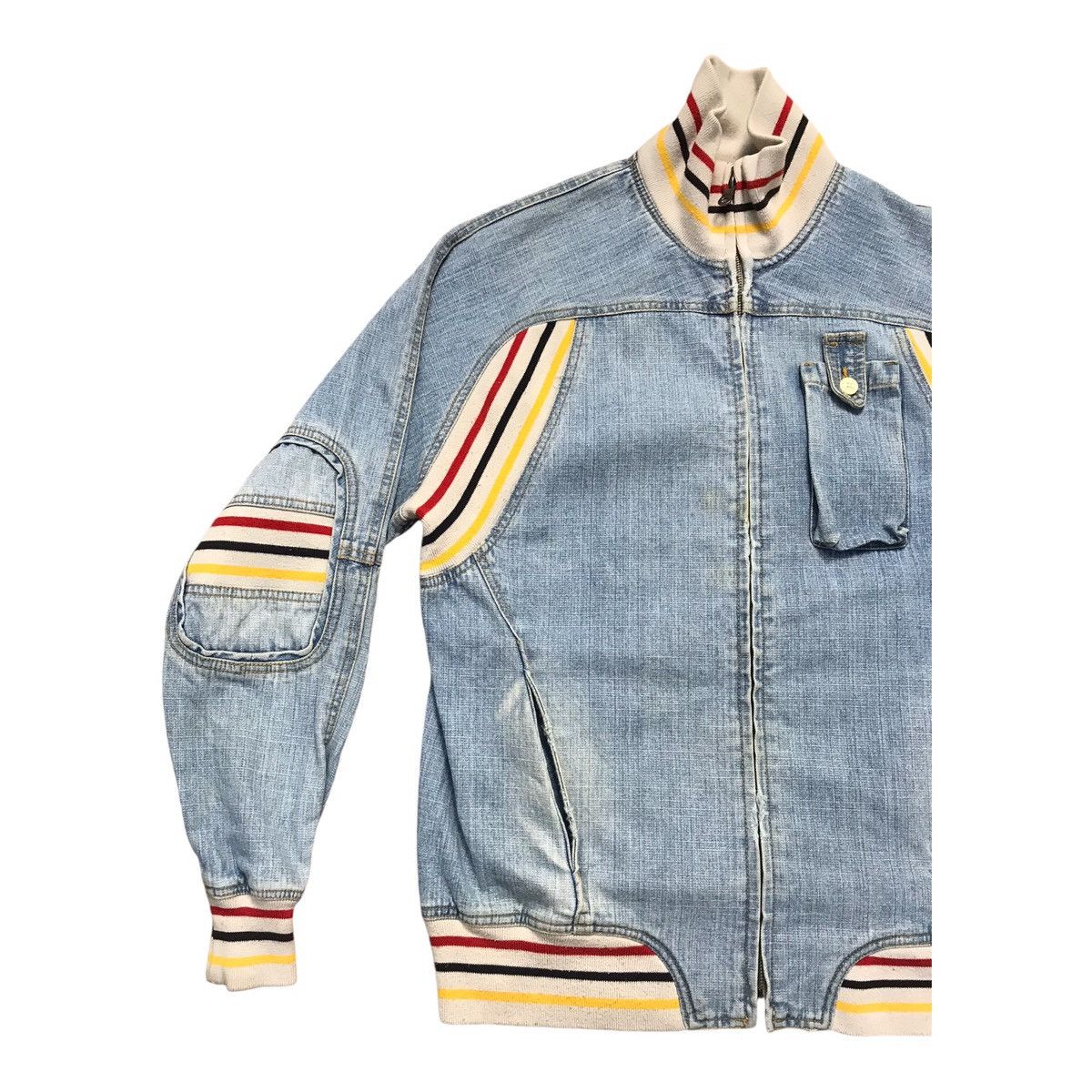 Vintage × Woolrich Woolen Mills WoolRich Light Blue Denim Jacket Size US M / EU 48-50 / 2 - 2 Thumbnail