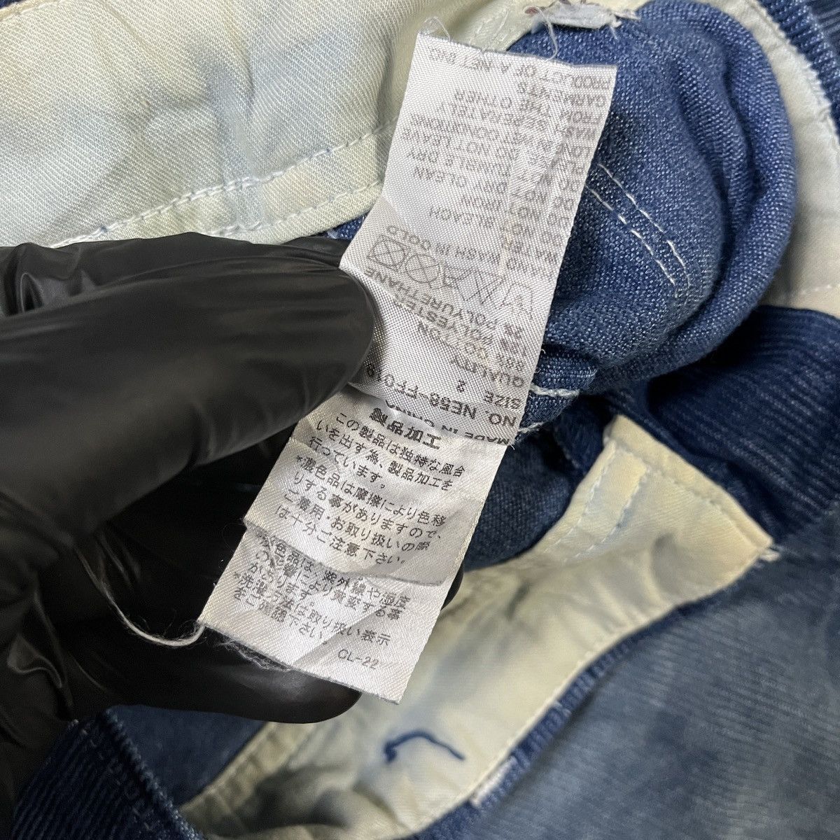 Ne-Net Nenèt Indigo Corduroy Zipper Pocket Pants Cropped Tapered Size US 30 / EU 46 - 6 Thumbnail