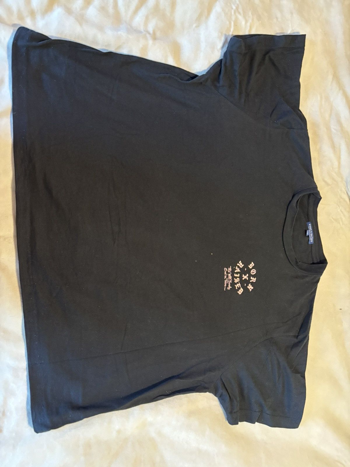 Born X Raised T-Shirt Mickey Mouse & Smurfette Graphic