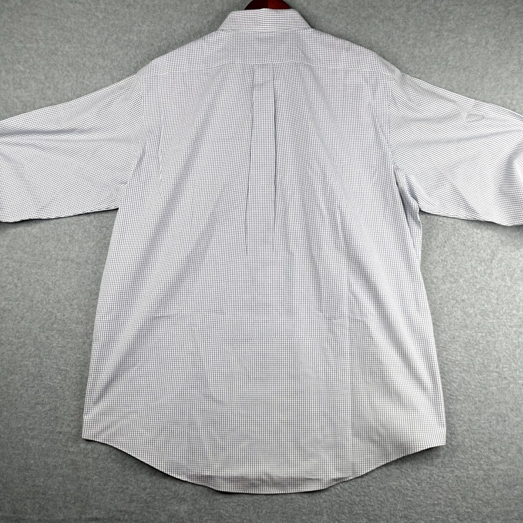 Brooks Brothers Brooks Brothers Shirt 346 17 White Blue Check Casual Button Down Long Sleeve Mens Size US XL / EU 56 / 4 - 5 Thumbnail