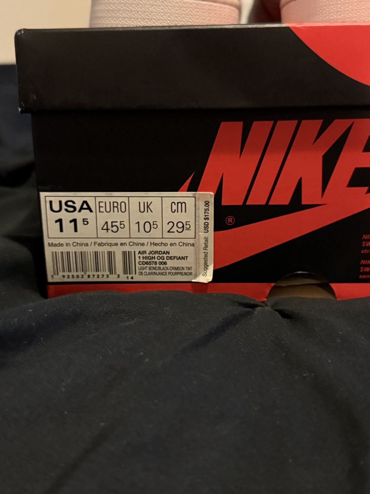 Jordan Brand 2020 Air Jordan 1 Retro High SB 'NYC to Paris' Size US 11.5 / EU 44-45 - 9 Thumbnail