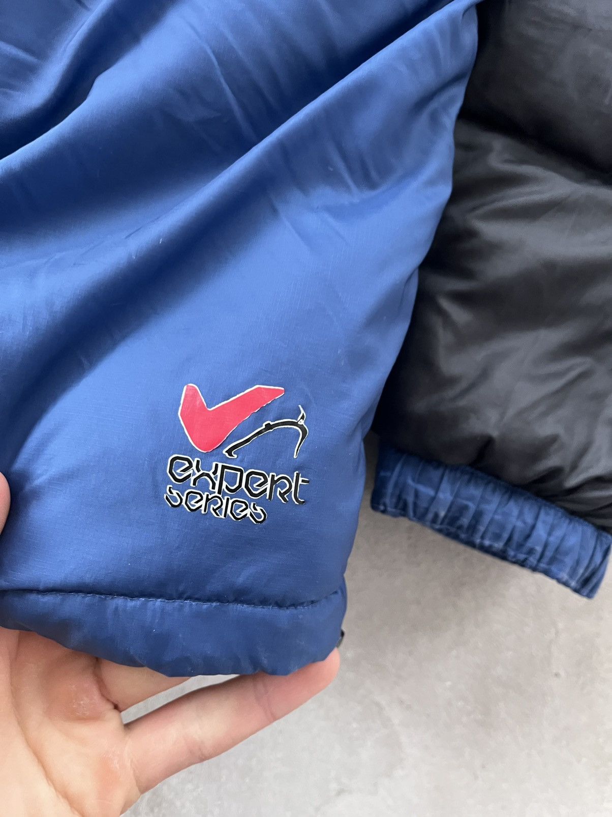 The North Face Vintage Millet Blue Black Outdoor Down Jacket Avantgarde Size US XL / EU 56 / 4 - 18 Thumbnail