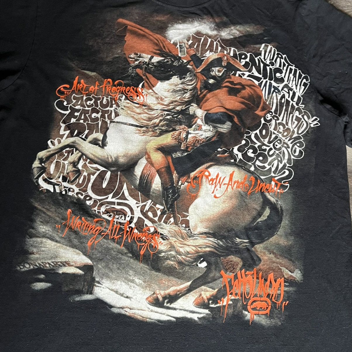 Ecko Unltd. Vintage 2000s Ecko Unlimited Writing all Wrongs Graphic Tee Size US XL / EU 56 / 4 - 4 Thumbnail