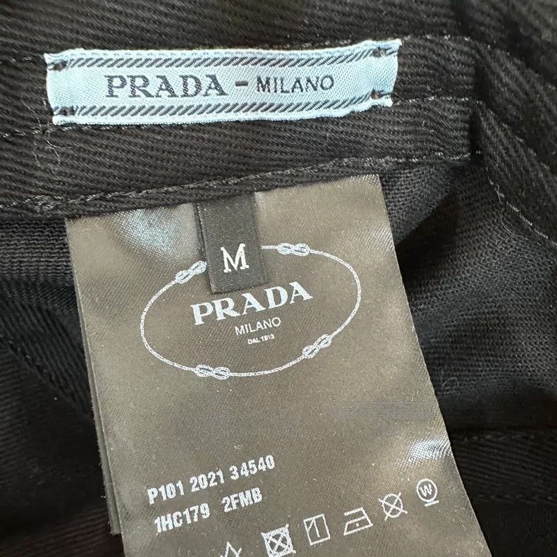 Prada Prada SizeM Black triangle baseball cap Size ONE SIZE - 8 Thumbnail