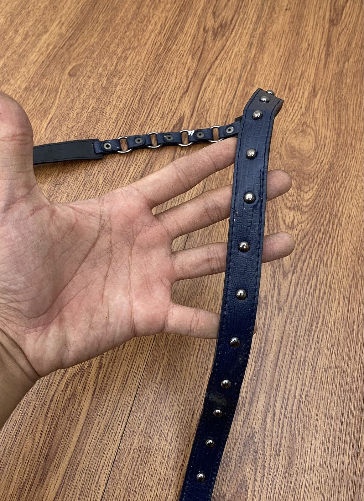 If Six Was Nine × Japanese Brand × Le Grande Bleu (L.G.B.) Shesmiss Studded chain leather belt Size ONE SIZE - 2 Thumbnail