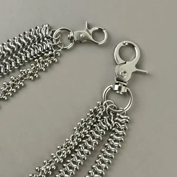 Jewelry Cuban Style Stainless Steel Pants Chain Size ONE SIZE - 2 Thumbnail