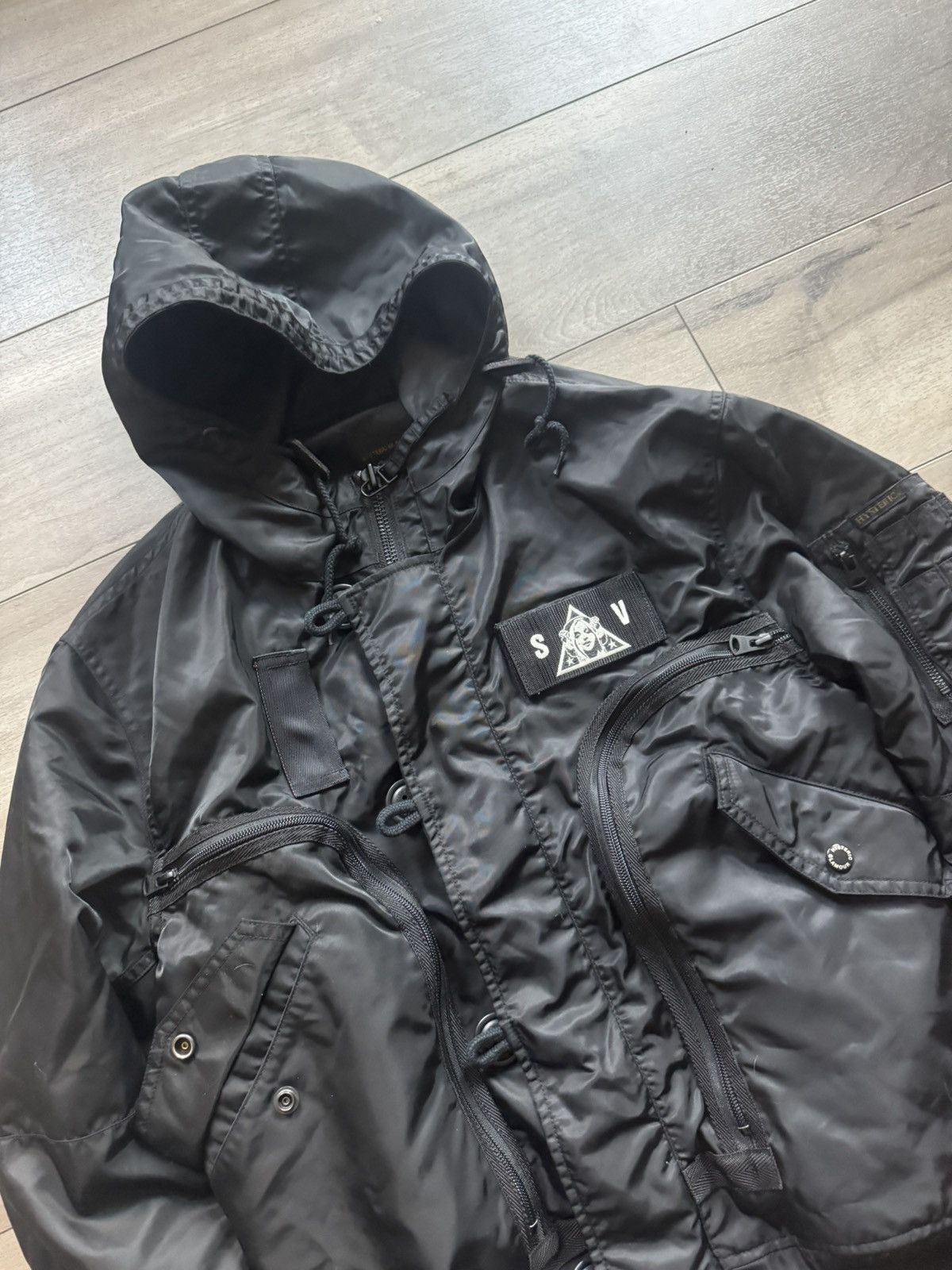 Hysteric Glamour Hysteric Glamour Multi Zip Tactical Hooded Bomber Jacket Size US L / EU 52-54 / 3 - 2 Thumbnail