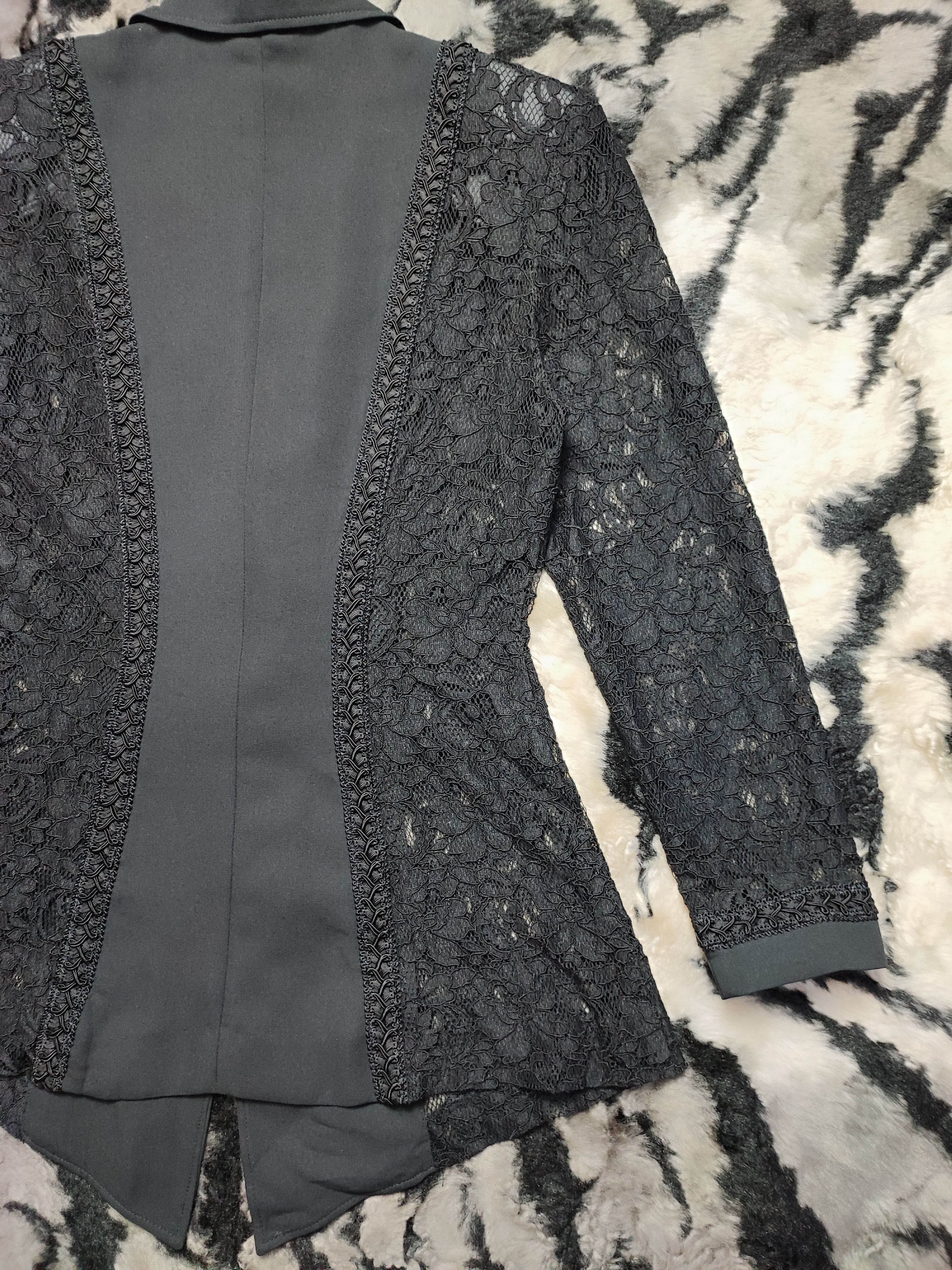 Japanese Brand Vintage Andro Gyne Black Net Blouse Size S / US 4 / IT 40 - 13 Thumbnail