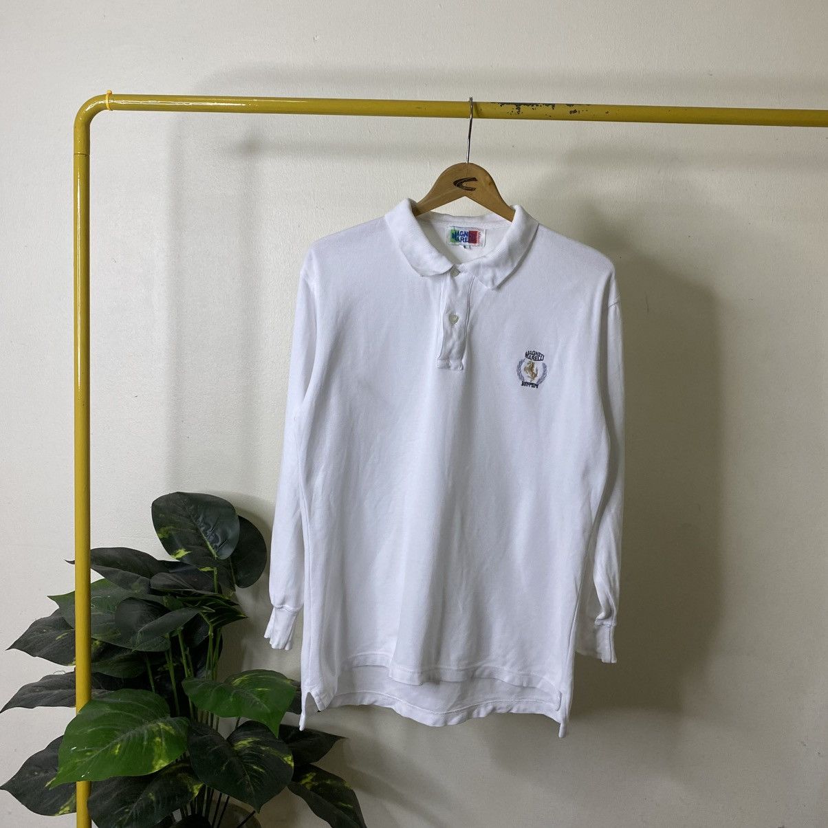 Ferrari Vintage 1990s Ferrari Magneti Marelli Polo LS T Shirt Size US M / EU 48-50 / 2 - 1 Thumbnail