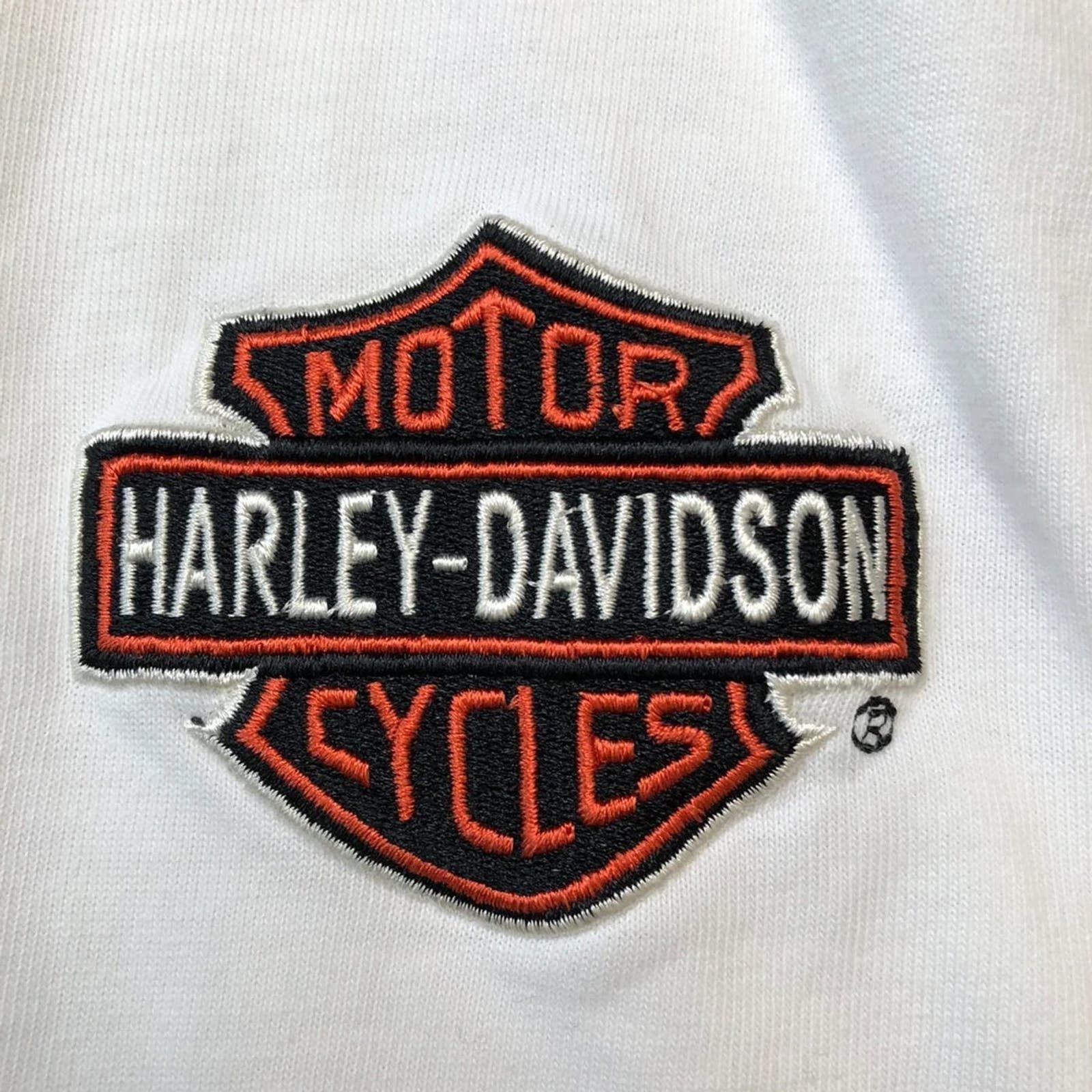 Harley Davidson VTG Harley Davidson Shirt Medium Spell Out Long Sleeve Tee Size US M / EU 48-50 / 2 - 2 Thumbnail