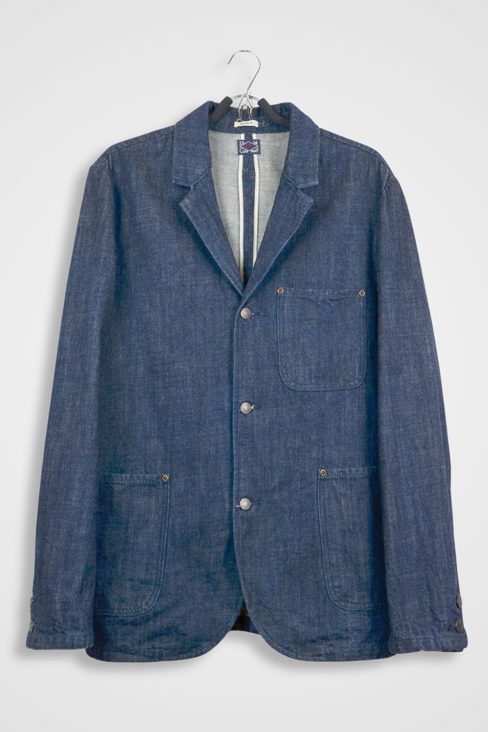 Emmett Emmett Granger Indigo Denim Blazer Jacket - Size M Size US M / EU 48-50 / 2 - 1 Thumbnail