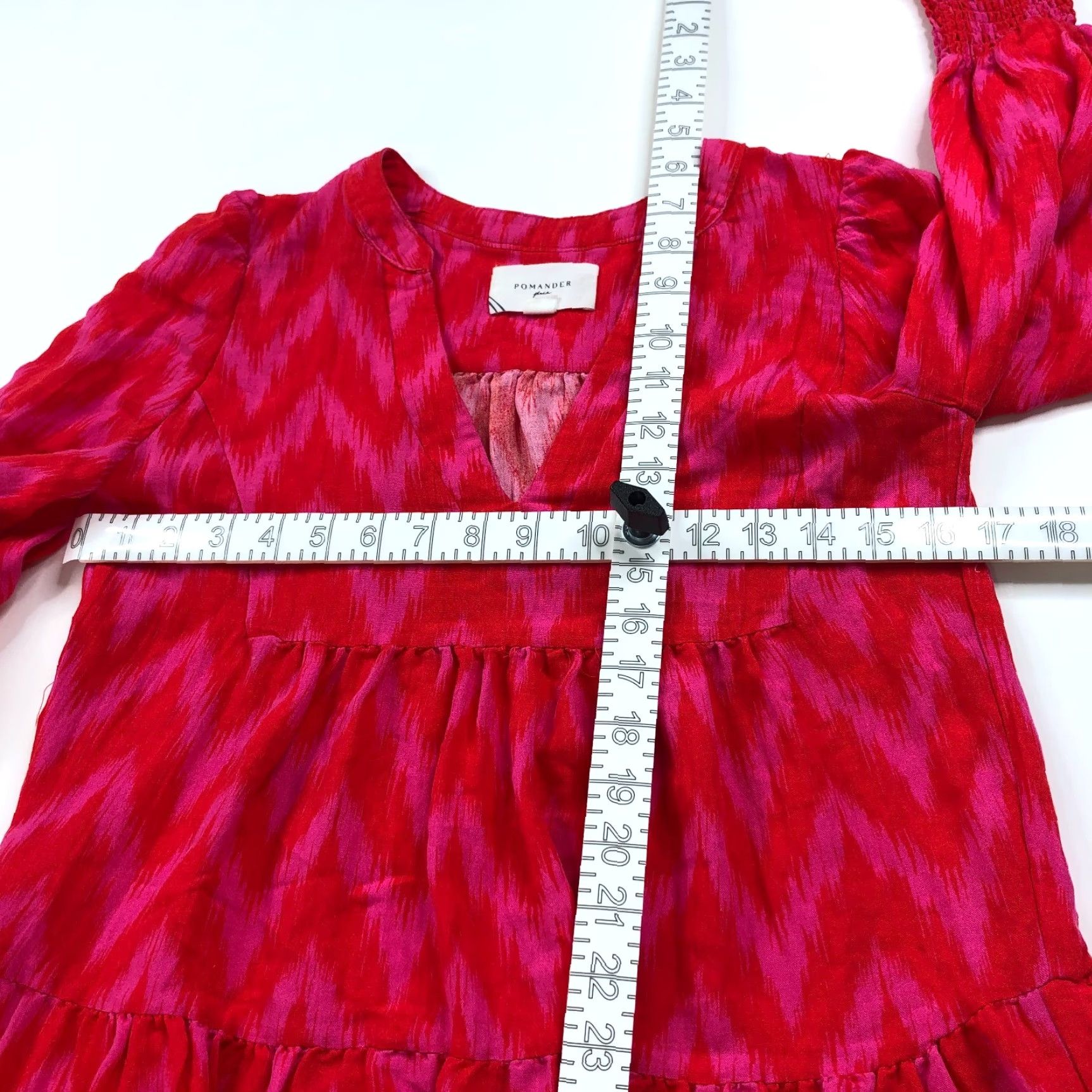 Vintage Pomander Place Mini Dress XXS Pink V-Neck Smocked Geometric Knit Sleeveless Casual Women's Short Dress Core Size XXS / US 00 / IT 34 - 6 Thumbnail