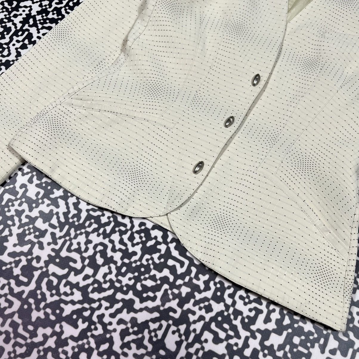 Mugler Vintage Y2K MUGLER Mini Dot Pattern Luxury Classic Blazer Size M / US 6-8 / IT 42-44 - 12 Thumbnail