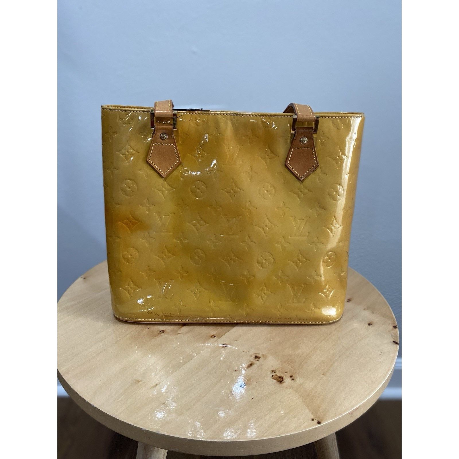 Louis Vuitton Louis Vuitton Houston Top Handle Bag Yellow Leather Size ONE SIZE - 2 Thumbnail