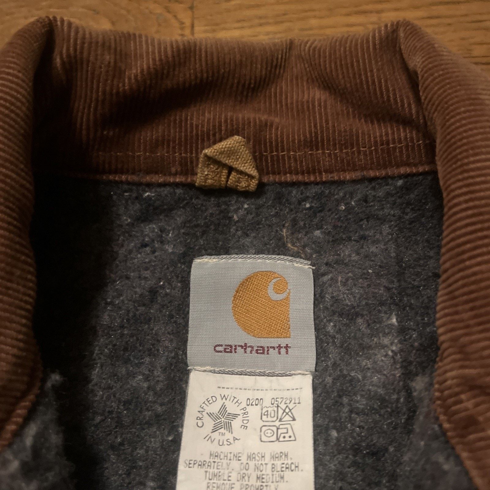 Carhartt Vintage 90s Carhartt J01 Detroit Jacket 46 Distress Faded Size US L / EU 52-54 / 3 - 10 Thumbnail