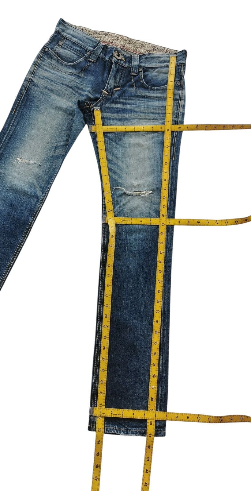 Edwin Vintage Edwin distressed, denim jeans Size US 30 / EU 46 - 13 Thumbnail