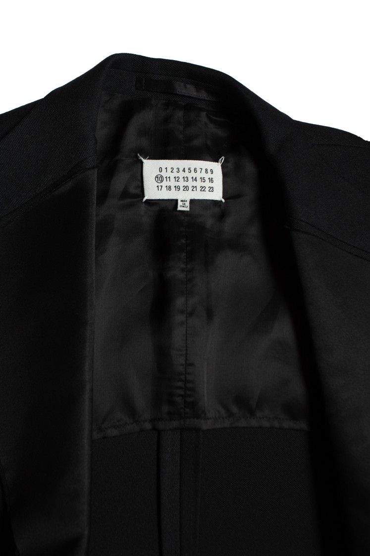 Maison Margiela Maison Margiela, Black single breasted blazer Size 50R - 7 Thumbnail
