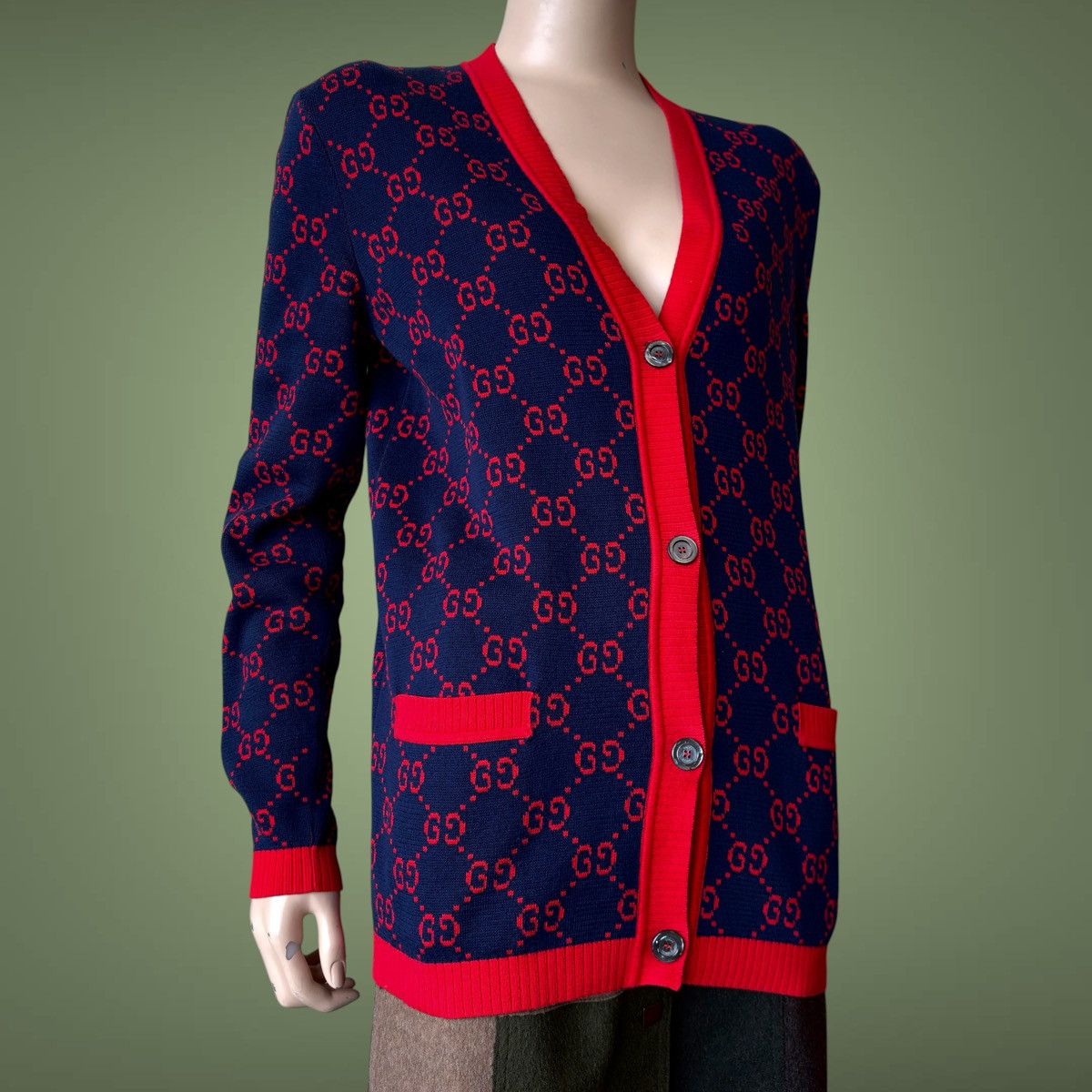 Gucci Gucci monogram women cardigan Size M / US 6-8 / IT 42-44 - 2 Thumbnail