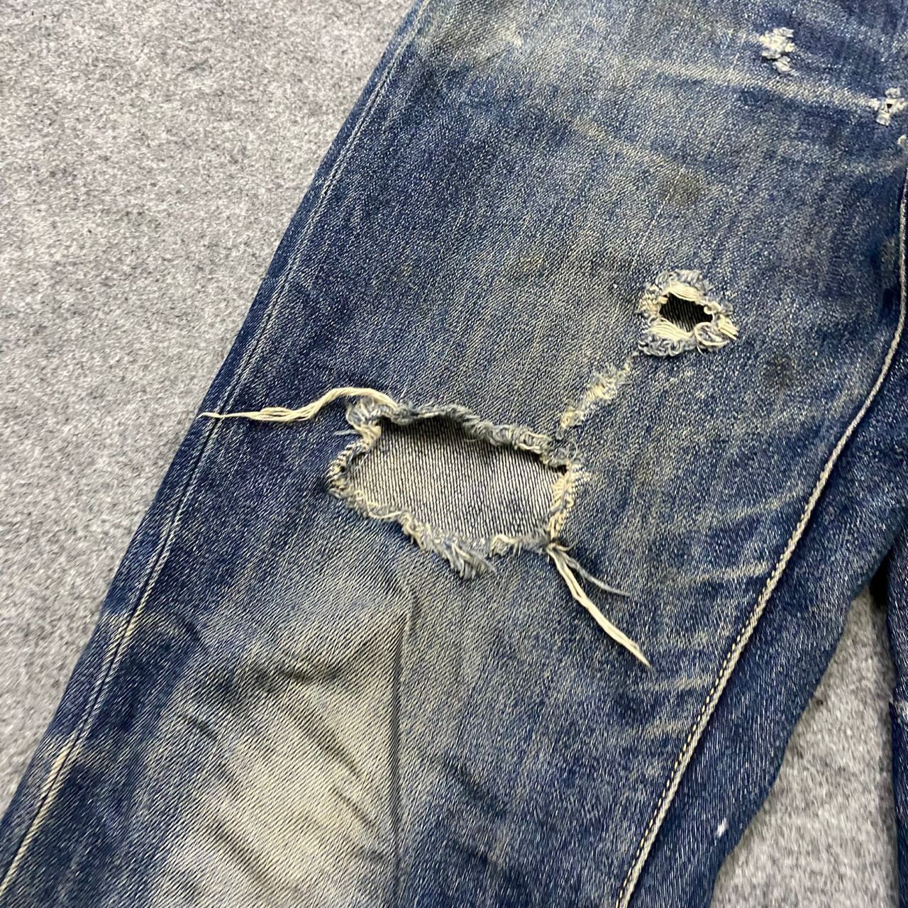 Japanese Brand Vintage Uniqlo Distressed Denim Kurt Cobain Style Size US 33 - 8 Thumbnail