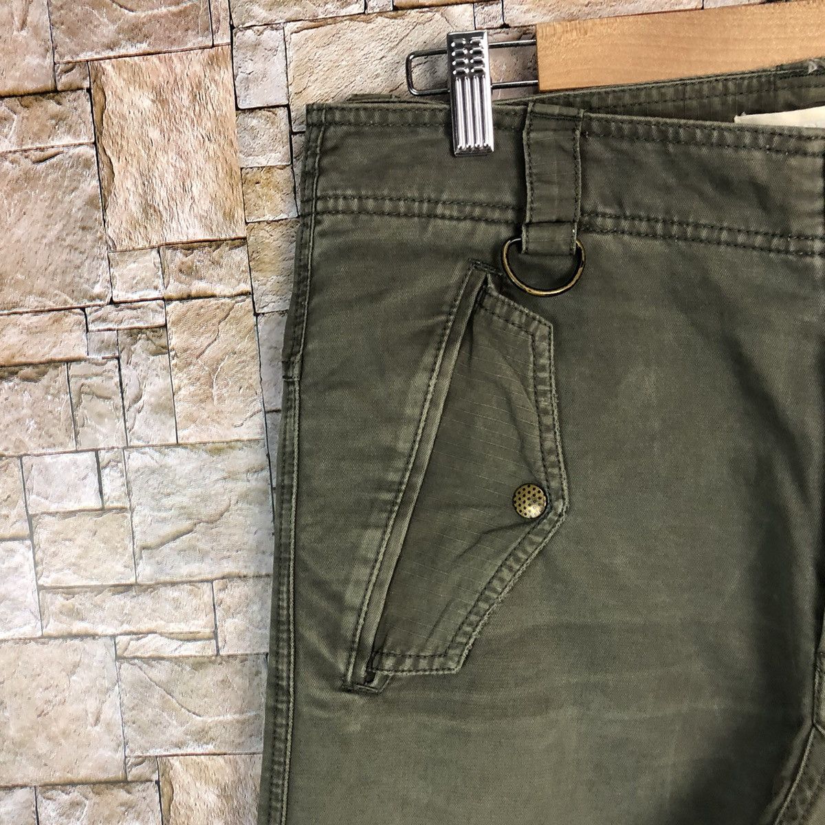 Diesel Diesel Green Cargo Multipocket Pants #A353 Size US 31 - 8 Thumbnail