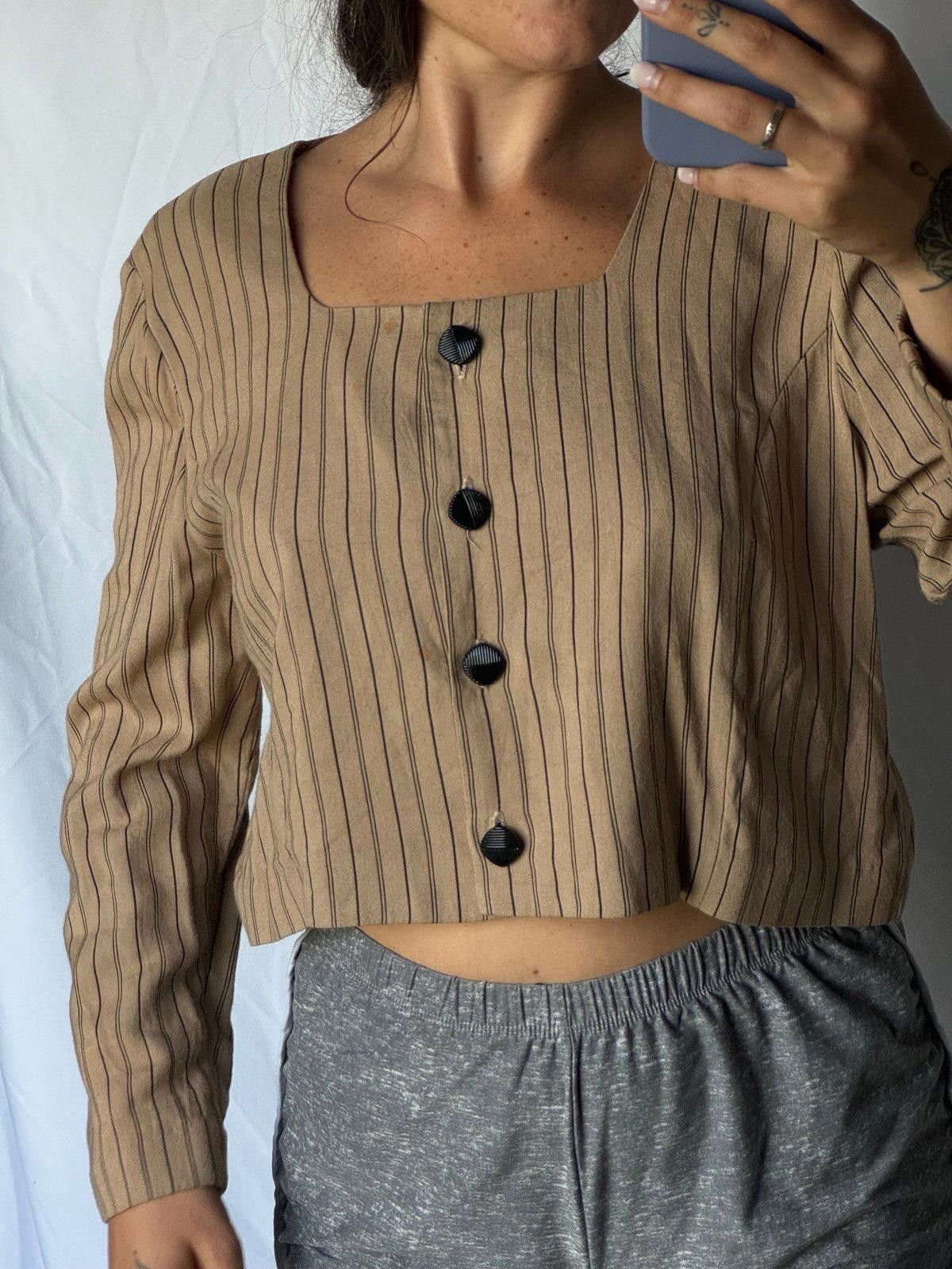 Cornelian Taurus By Daisuke Iwanaga Vintage pinstripe blouse Size M / US 6-8 / IT 42-44 - 6 Thumbnail
