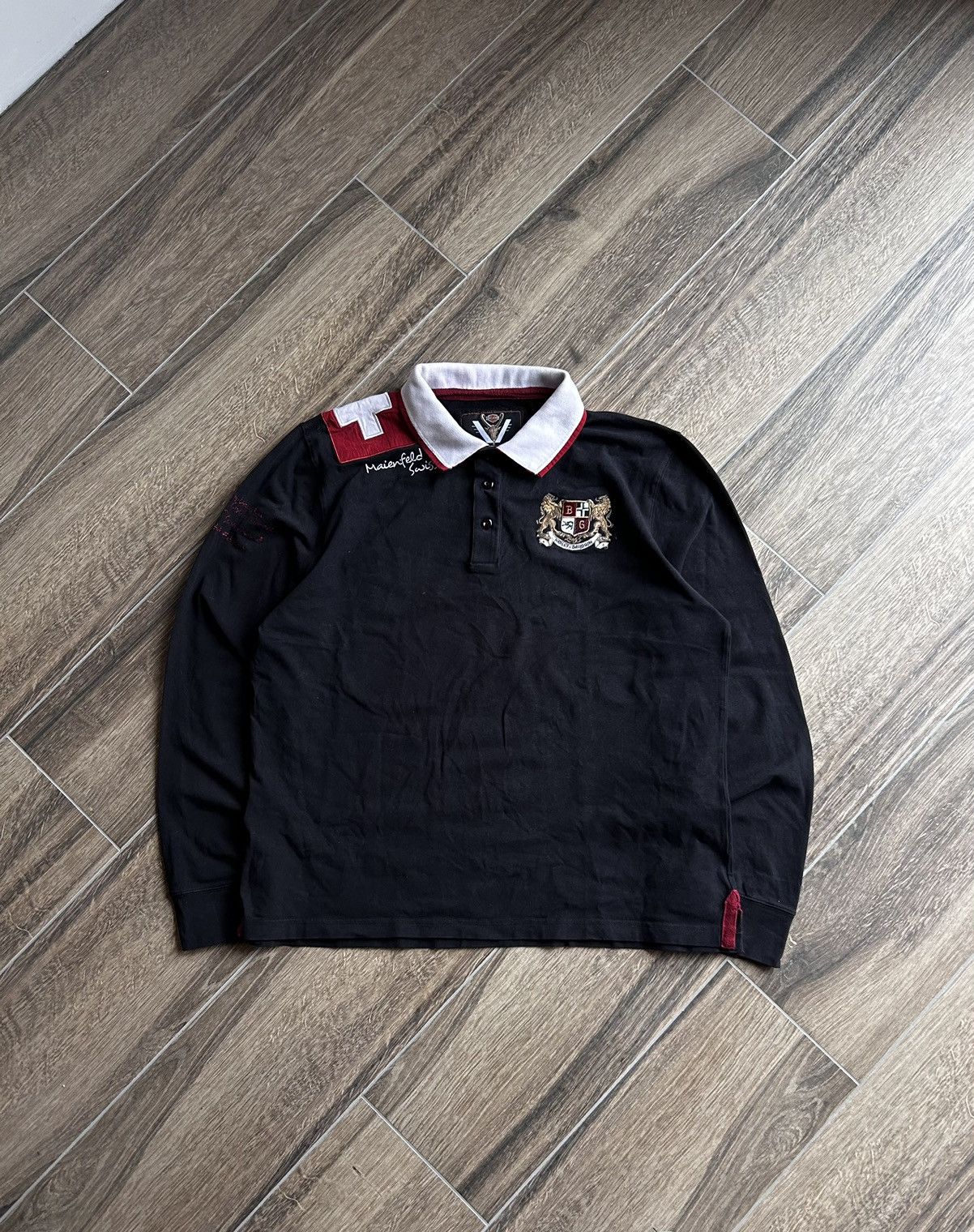 Harley Davidson × Vintage Vintage Harley Davidson Graubūnden Switzerland rugby jersey Size US XL / EU 56 / 4 - 1 Thumbnail