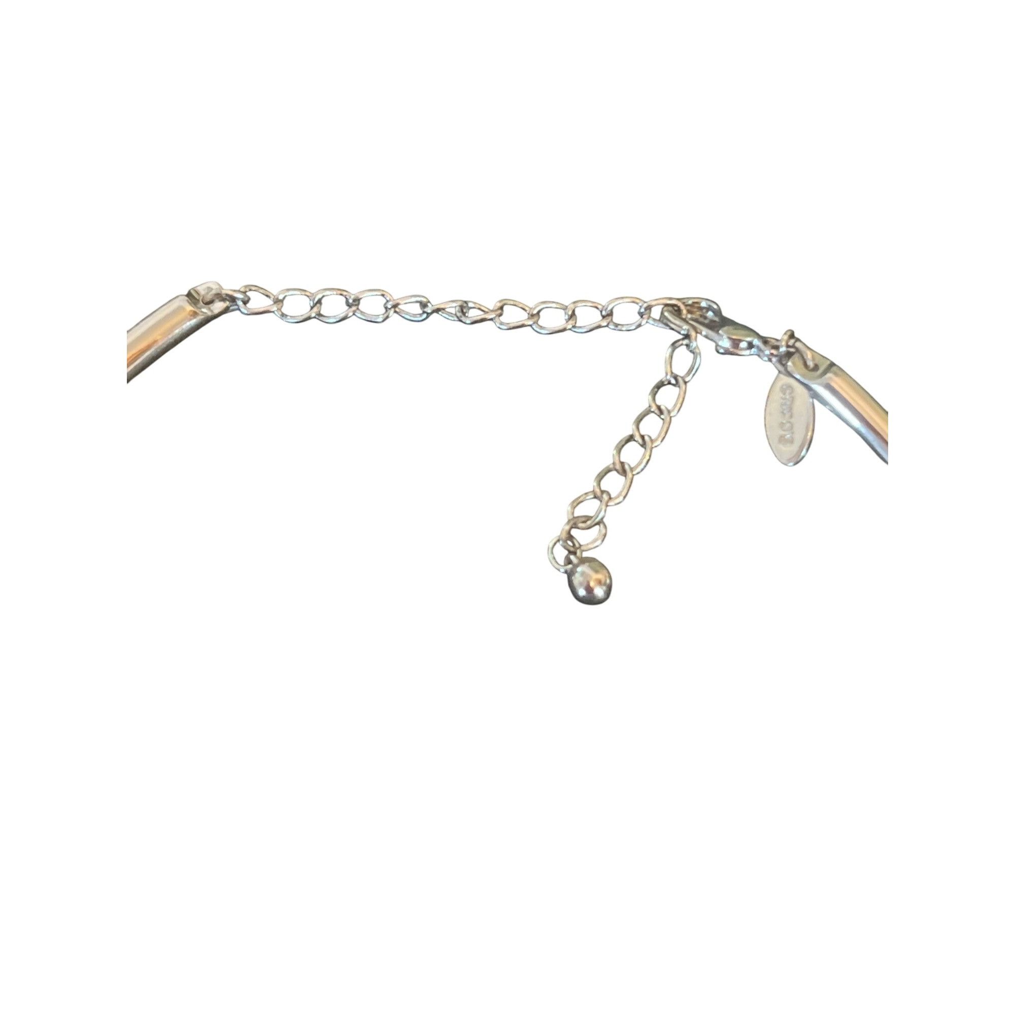 Chicos Chicos Silver Tone Long Necklace Articulated Choker Long Tas Size ONE SIZE - 6 Thumbnail