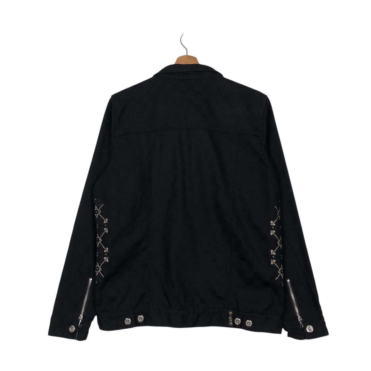 Hysteric Glamour 📌Cropped Biker Jacket Gladiate Black & Gold Design Cargo Size US M / EU 48-50 / 2 - 9 Thumbnail