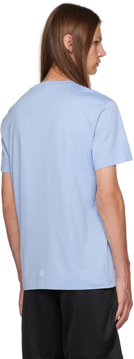 Givenchy o1srvl11e1024 Slim Fit T-Shirt in Light Blue Size US L / EU 52-54 / 3 - 3 Thumbnail
