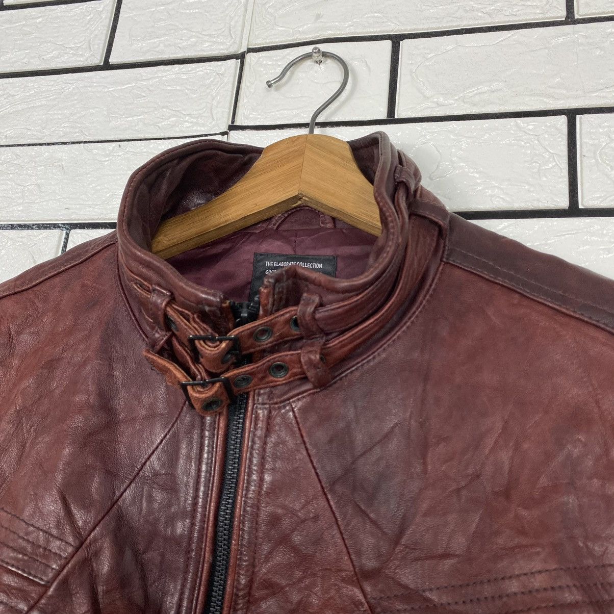 Japanese Brand 🔥VINTAGE SOFT LEATHER JACKET BIKER NICOLE CLUB ISSEY MIYAKE Size US S / EU 44-46 / 1 - 7 Thumbnail