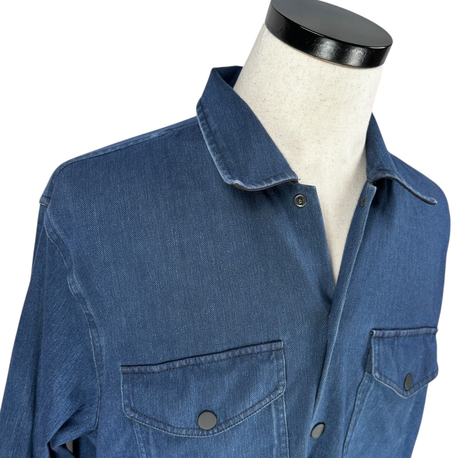Hugo Boss Hugo Boss Lovel Shirt Jacket Overshirt Men XL Blue Pockets Size US XL / EU 56 / 4 - 2 Thumbnail