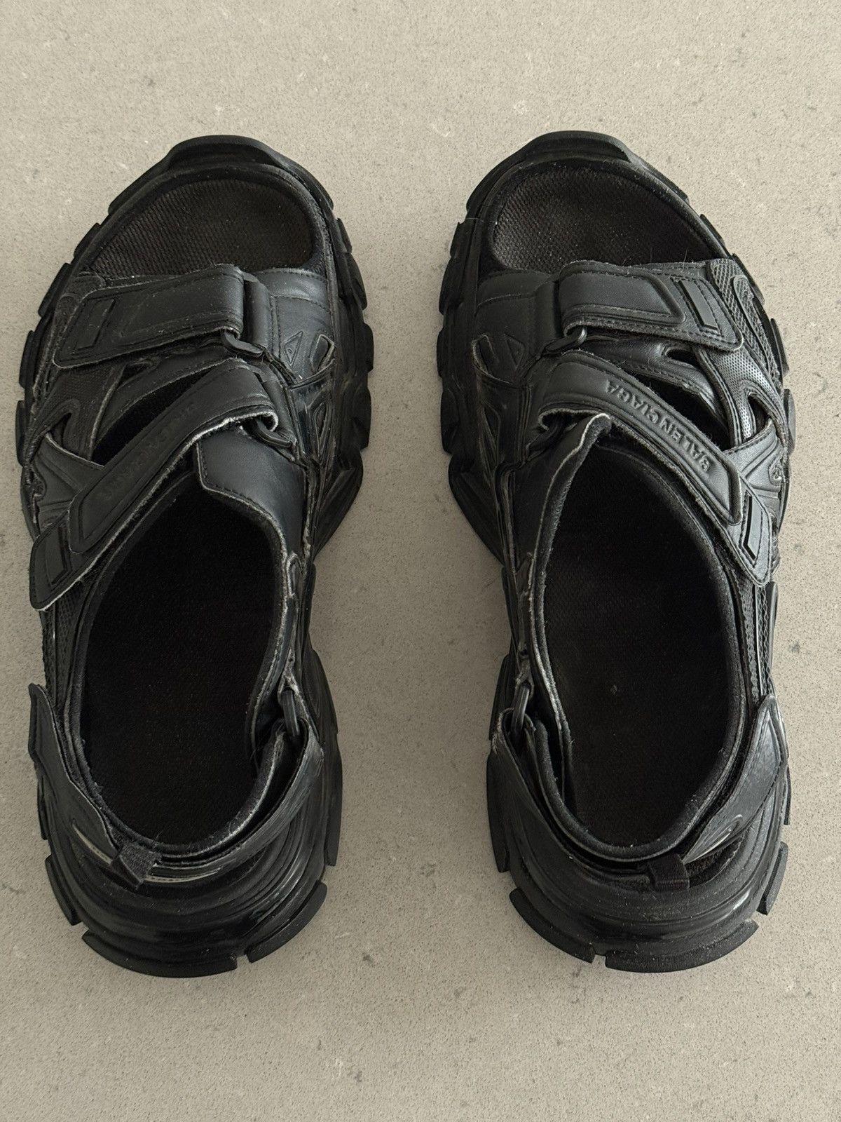 Balenciaga Black Balenciaga Track Sandals Size US 8 / EU 41 - 4 Thumbnail
