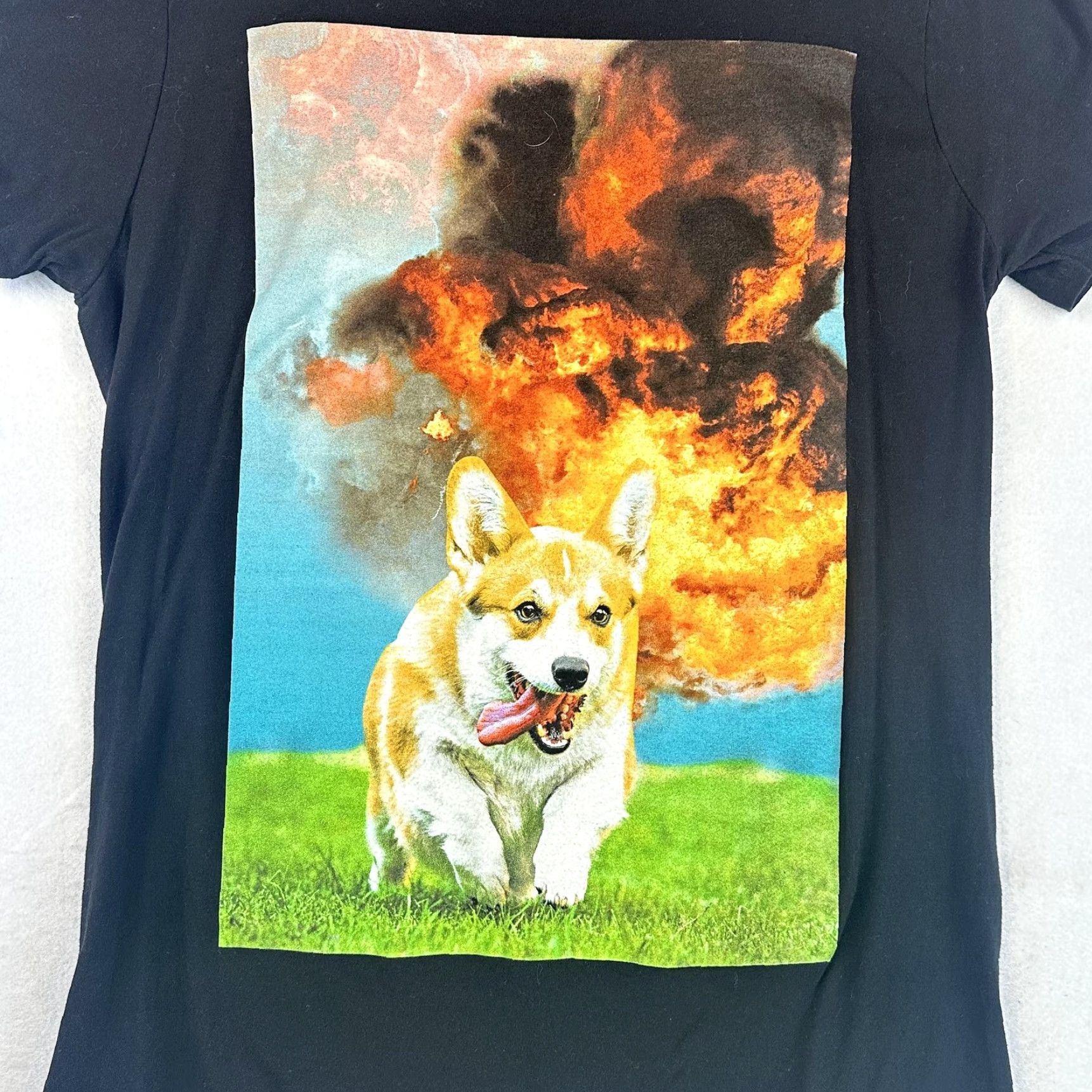 Corgi Black Matter Shirt Mens Large Black Corgi Dog Explosion Graphic Tee Funny Topic Size US M / EU 48-50 / 2 - 3 Thumbnail