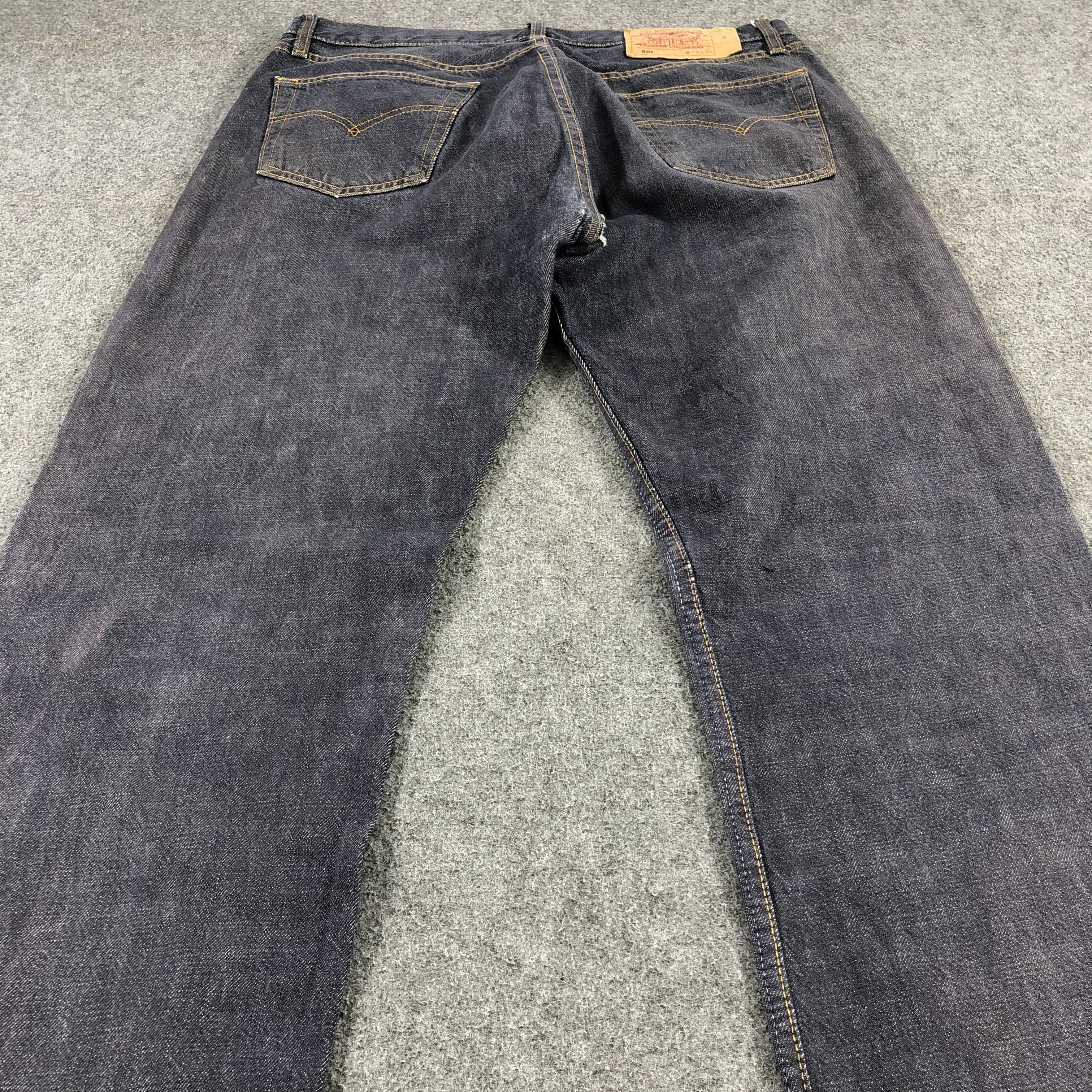 Levi's Vintage 90s Distress Levis 501 Jeans-JM1537 Size US 35 - 4 Thumbnail