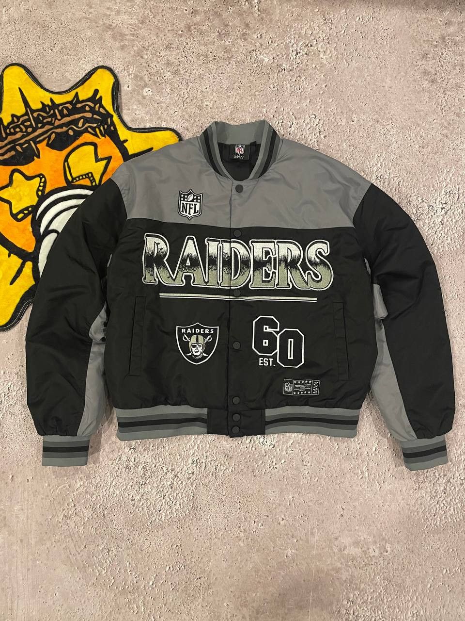 Vintage Riders NFL Wool Varsity Bomber Jacket