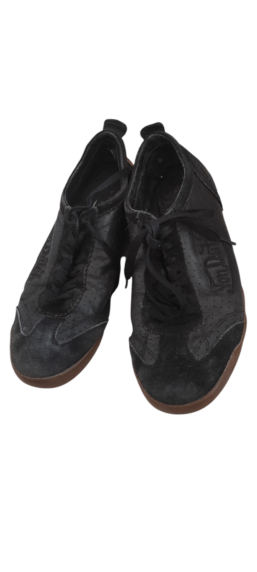Vintage × Von Dutch Von Dutch Leather Sneakers Suede Flying Emboidered Eyeball Size US 8 / EU 41 - 2 Thumbnail
