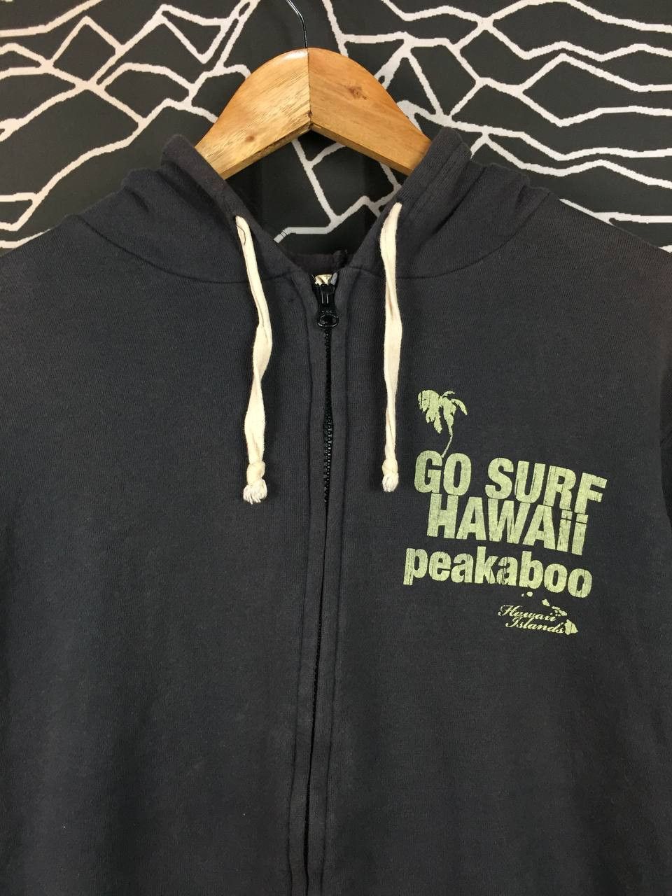 Vintage Vtg Peakaboo Surf Hawaii "Say Aloha" Zip Hoodie Size US XL / EU 56 / 4 - 4 Thumbnail